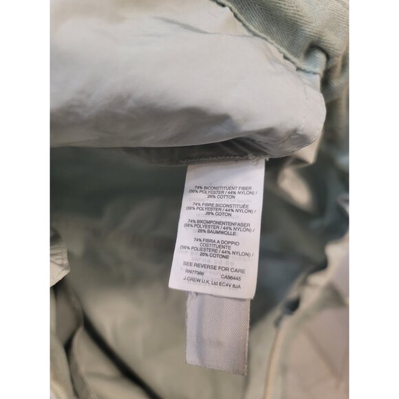 J.Crew Rain Weather Fishtail Anorak Jacket Women's Size Xs Light Green - Picture 6 of 7